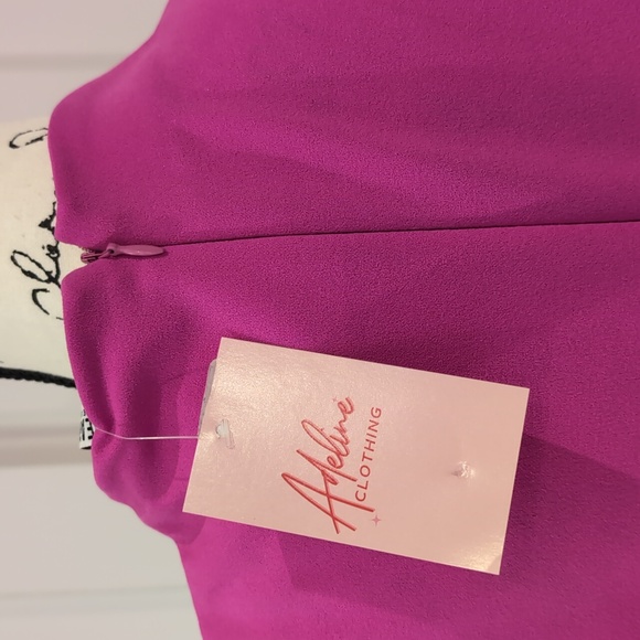 NEW fuchsia midi-dress - Picture 4 of 4